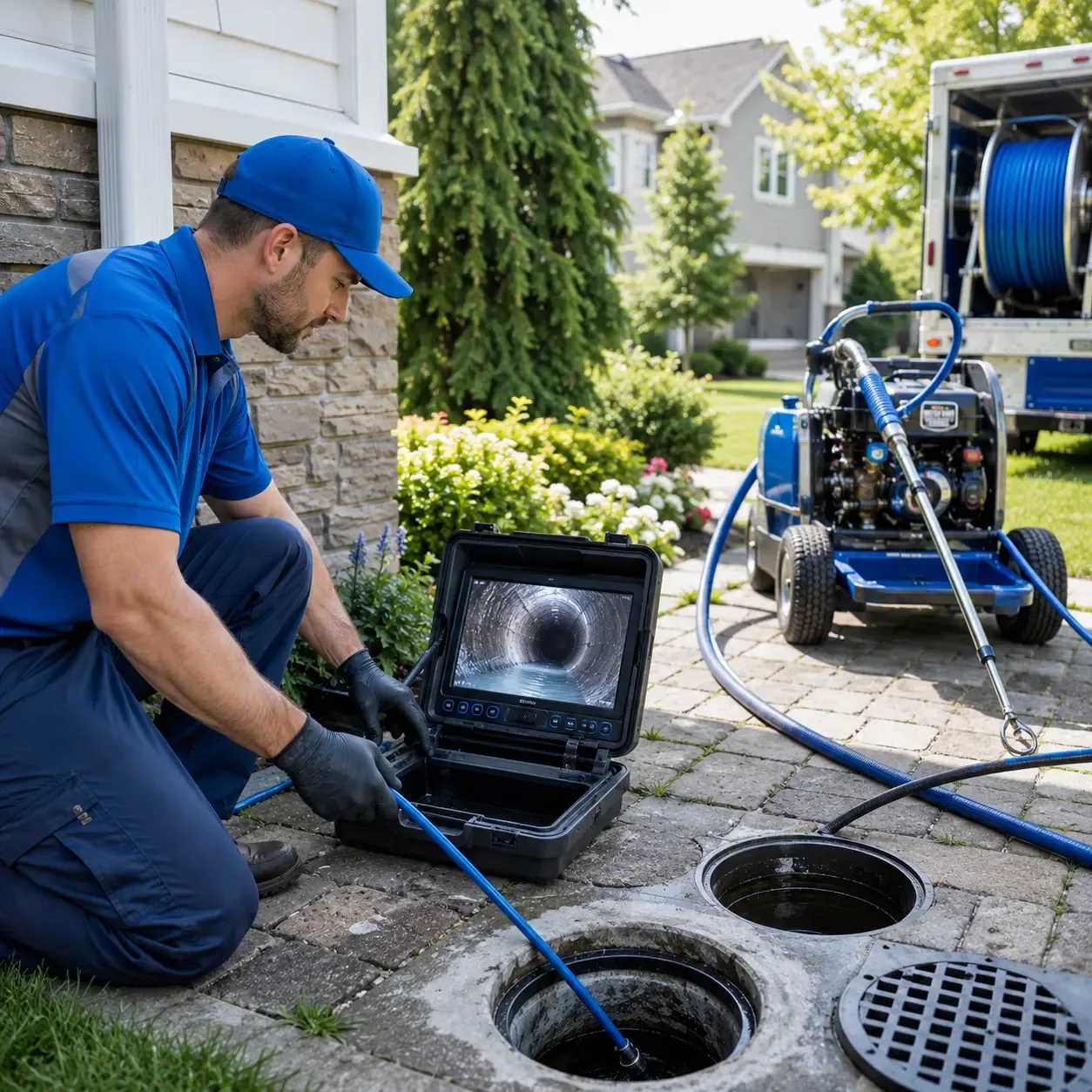 Outdoor drain cleaning professionals serving Tiverton, RI